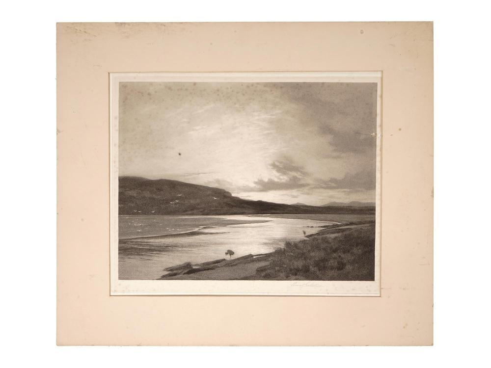Percival Gaskell comparable auction result: british etching and drypoint by percival gaskell
