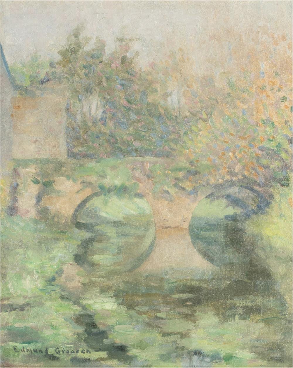 Edmund W. Greacen comparable auction result: edmund w greacen 1873 76 1949 51 bridge at giverny