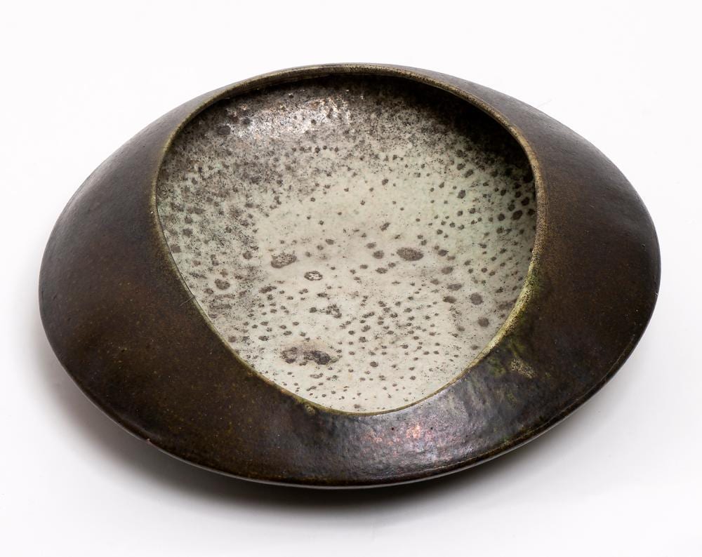 Lindsay Anderson comparable auction result: lindsay anderson raku bowl with oval opening