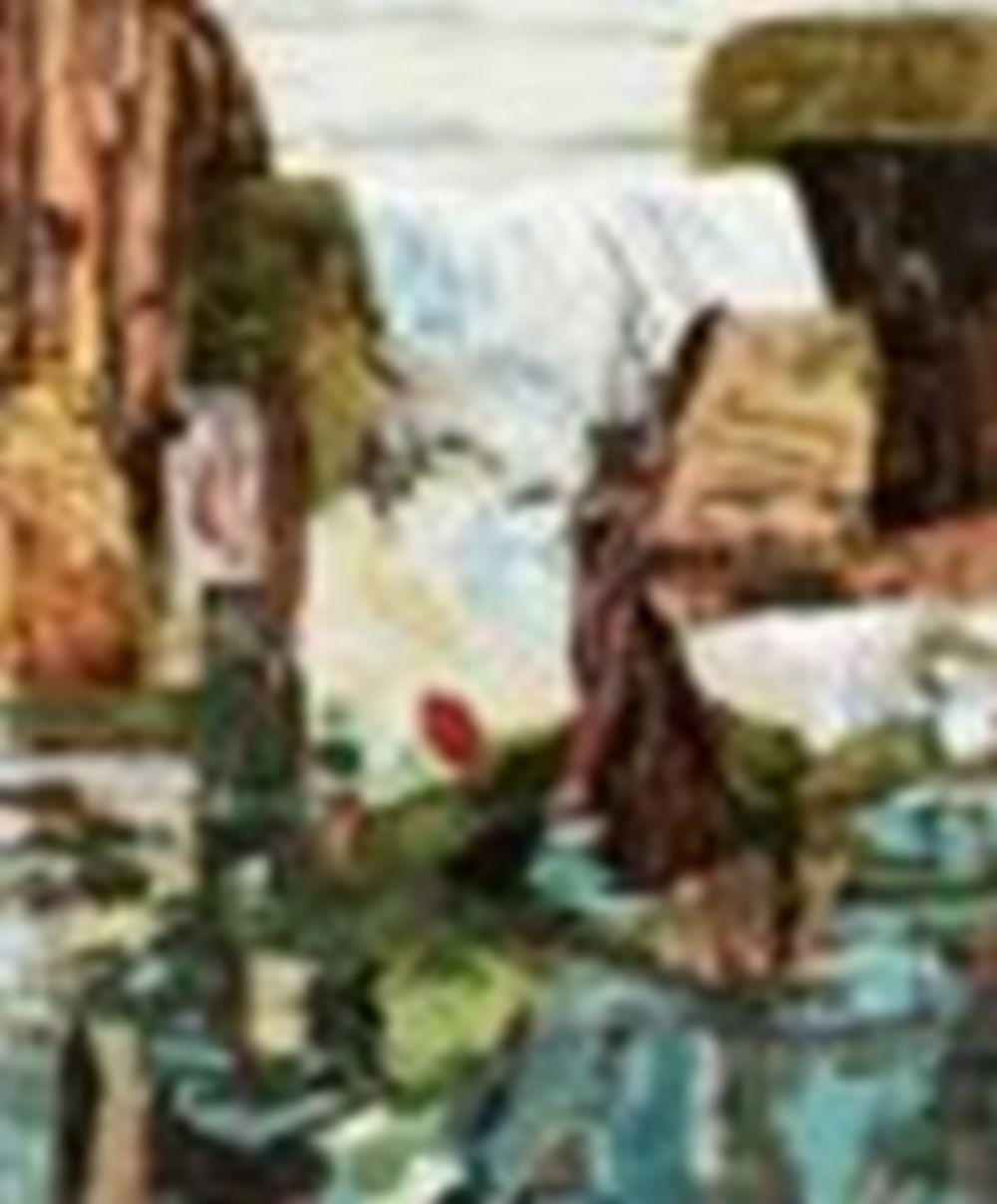 Hernan Bas (B. 1978) The Overly Prepped Boy (or The Approaching Glacier) ac comparable sale