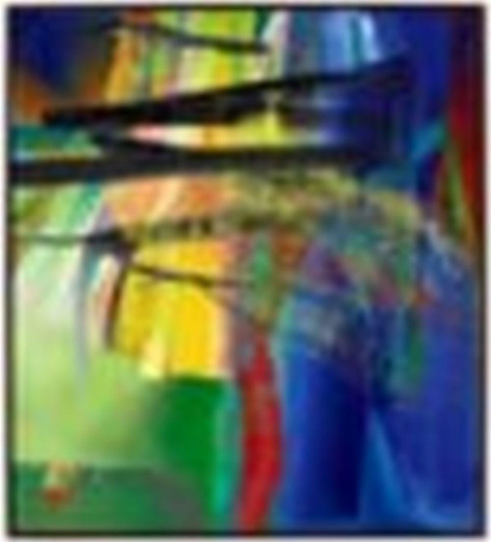 Gerhard Richter (B. 1932) Besen oil on canvas 224.7 x 200 cm. (88 1/2 x 78 comparable sale