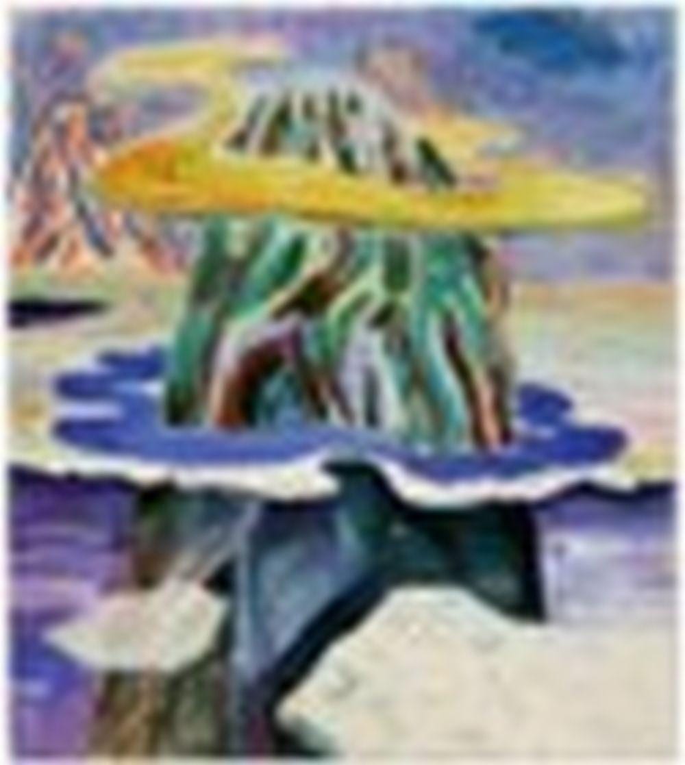 Shara Hughes (B. 1981) Wonder Under oil, acrylic and dye on canvas 172.7 x comparable sale