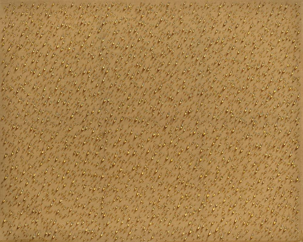 Kim Tschang-Yeul (1929-2021) Water Drop No.2M oil on canvas 182 x 228 cm. ( comparable sale