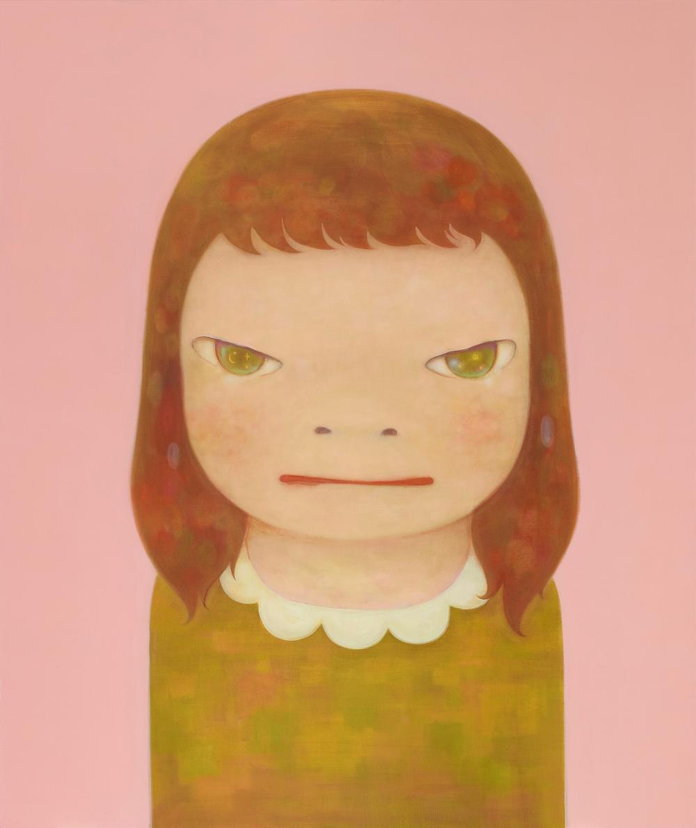 Yoshitomo Nara (B. 1959) Wish World Peace acrylic on canvas 194 x 162.2 cm. comparable sale
