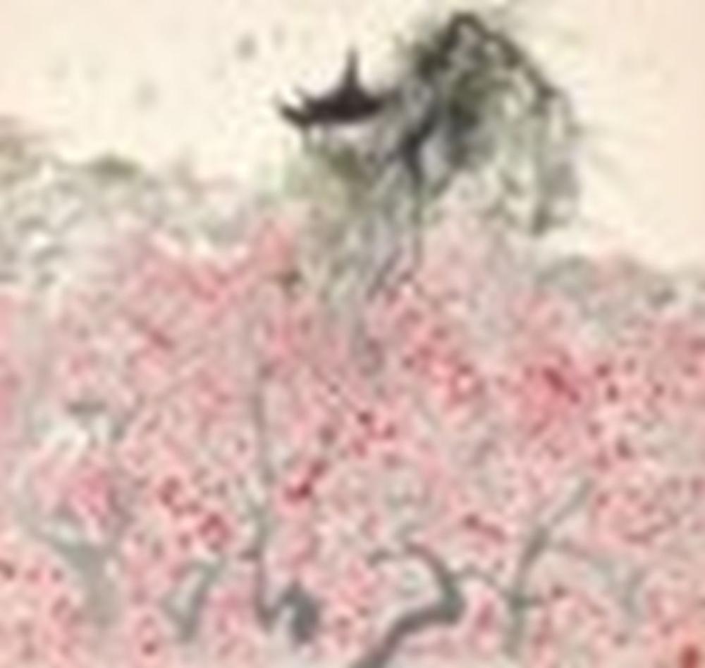 Wu Guanzhong (1919-2010) Plum Blossom Garden of... Scroll, mounted and fram comparable sale