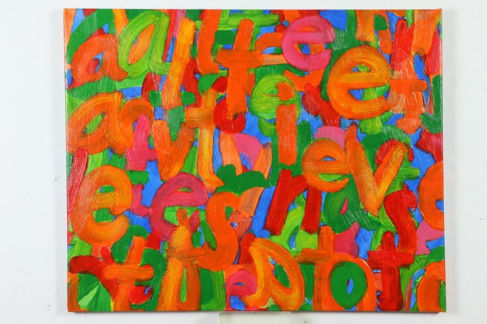 Jamie Marin-Price comparable auction result: jamie marin price american b 1970 alternatives mixed media on canvas verso signed unframed