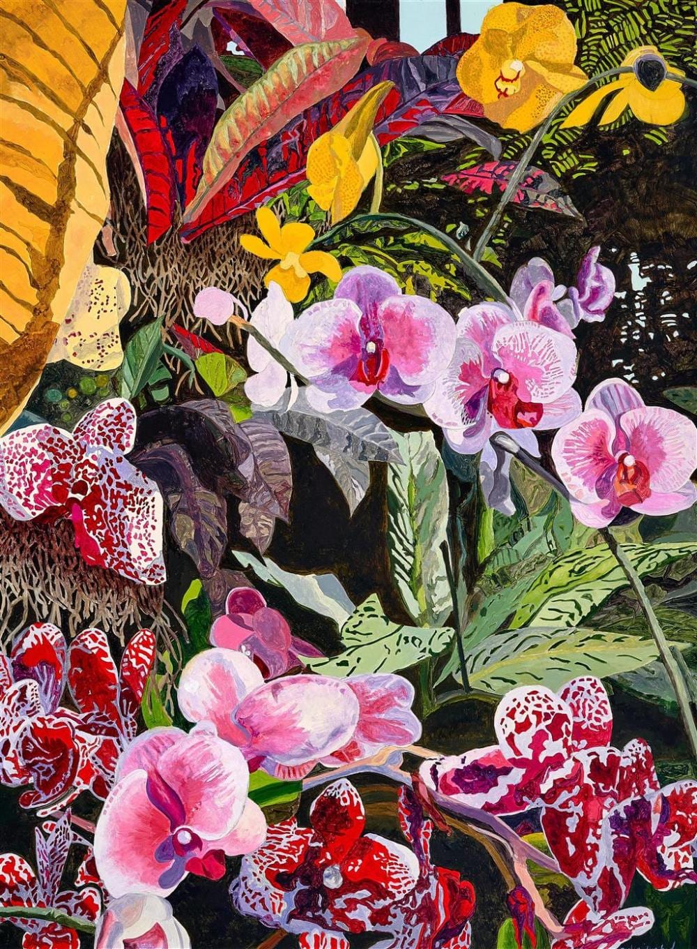 Graham Marchant comparable auction result: graham marchant 1948 orchid arrangement ii oil on clayboard 60 x 45 5 cm frame 64 x 49 x 2 cm