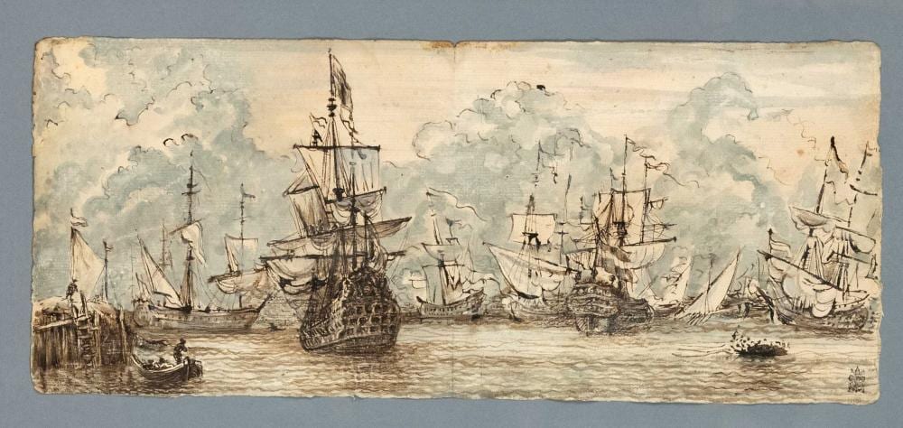 Willem van de (1633) Velde comparable auction result: willem van de velde the younge