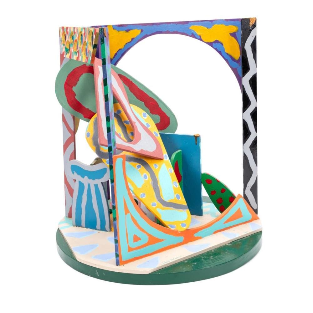 Sidney Guberman comparable auction result: sidney guberman colorful abstract sculpture