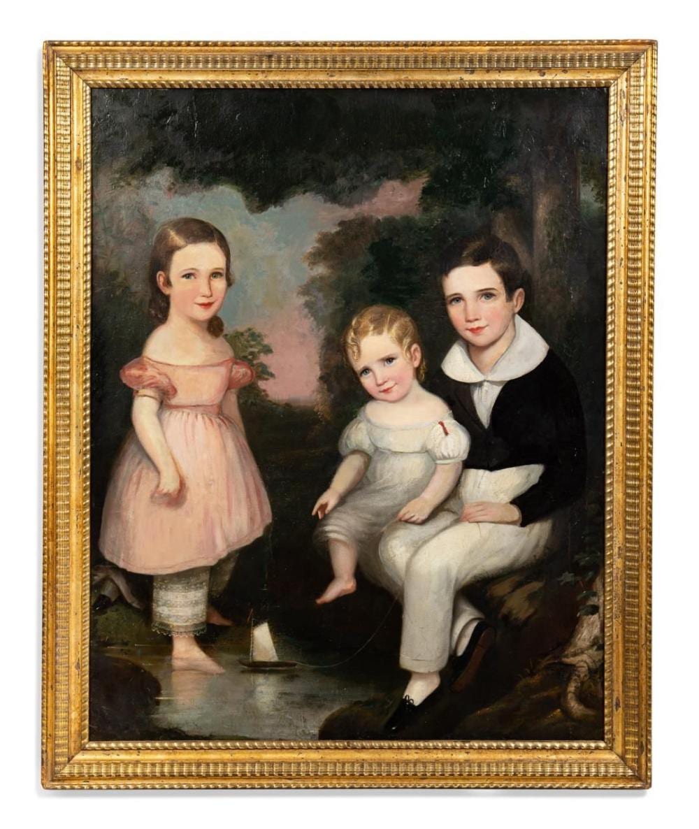 George (1781) Cooke comparable auction result: george cooke three children c 1845 o c