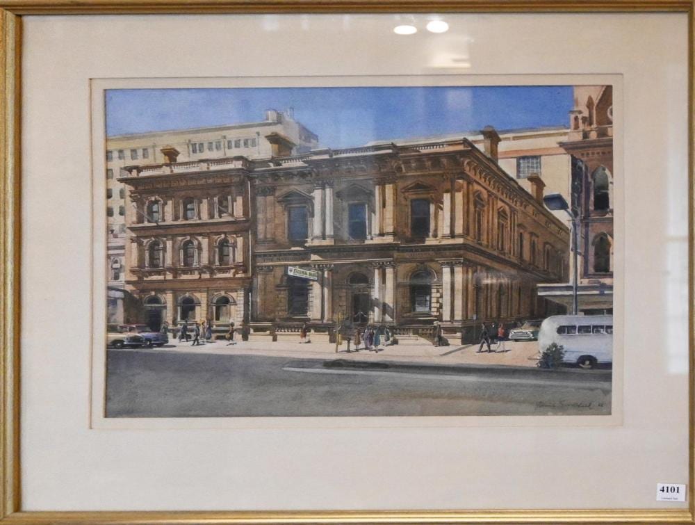 John Charles Goodchild comparable auction result: john goodchild nab 1968 watercolour on paper 32 5 x 45cm provenance the national australia bank art collection