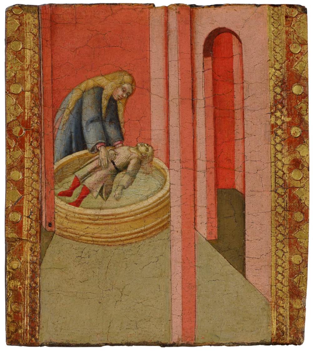 Sano Di Pietro comparable auction result: sano di pietro siena 1405 1481 the miracle of saint bernardino of siena a