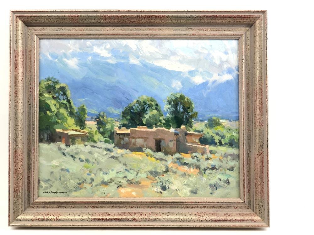 kevin macpherson taos style original oil on board · Bradford's · 2022-06-26 Kevin Macpherson comparable auction result: kevin macpherson taos style original oil on board