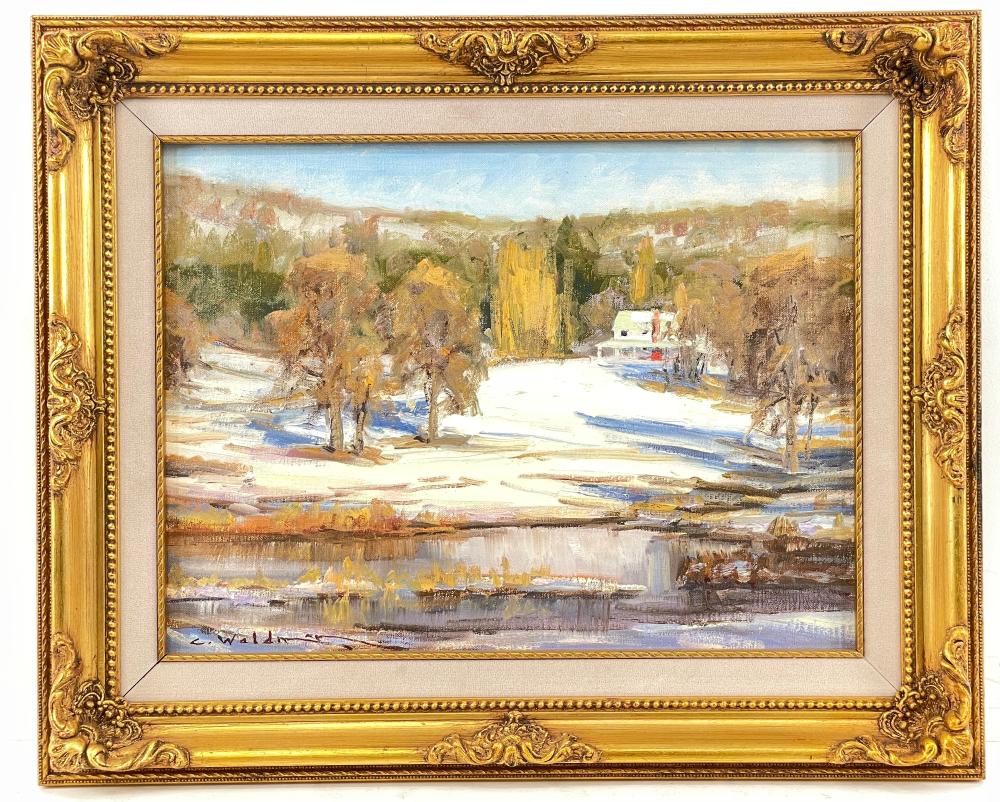 charles waldman autumn snow original oil on board · Bradford's · 2022-06-26 Charles Waldman comparable auction result: charles waldman autumn snow original oil on board
