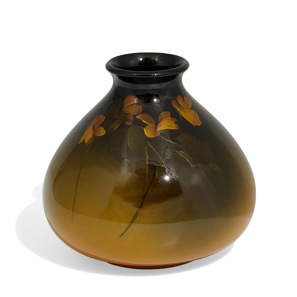 anna marie valentien 1862 1947 for rookwood pottery earthenware standard glaze vase with yellow violet decoration shape number 81 · Toomey & Co. Auctioneers · 2022-06-09 Anna Marie Valentien comparable auction result: anna marie valentien 1862 1947 for rookwood pottery earthenware standard glaze vase with yellow violet decoration shape number 81