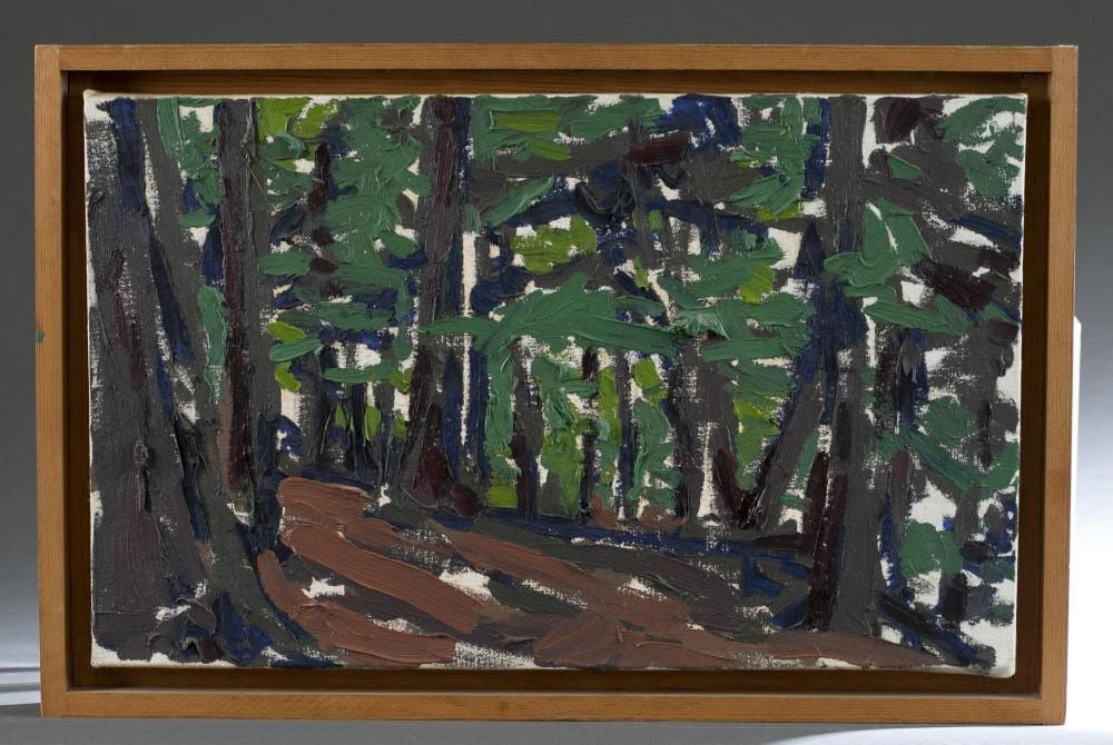 Sandy Walker comparable auction result: sandy walker hillside interior 1977 o c
