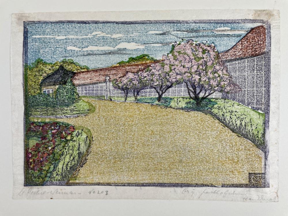 Margarete Geibel comparable auction result: goethe s garden in the spring by margarethe geibel
