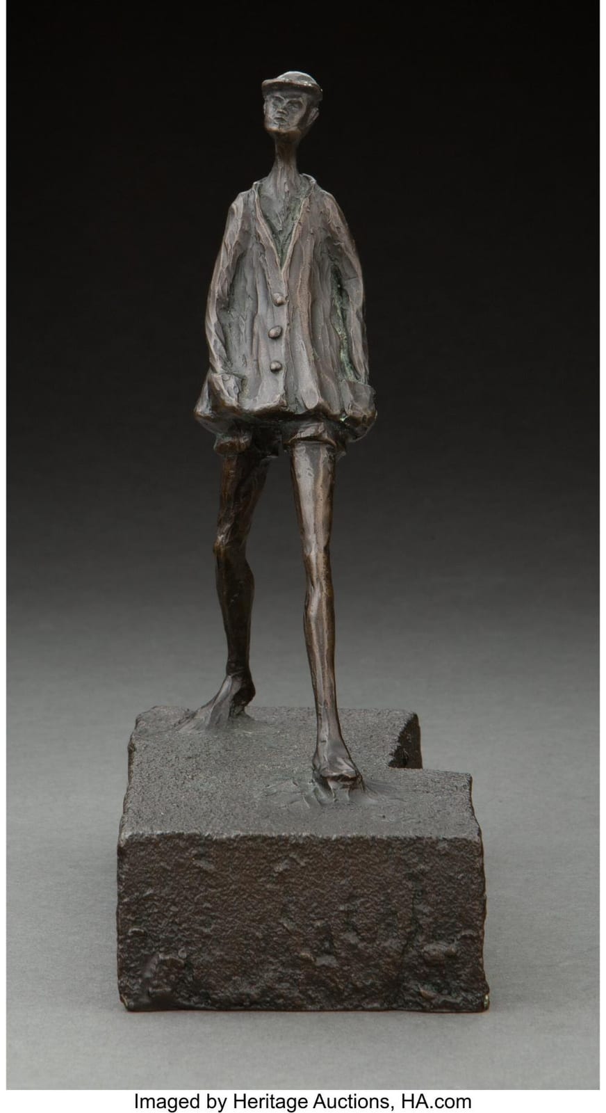 Alice Winant comparable auction result: alice winant american 1928 1989 walking woman patinated bronze 7 7 8 x 3 x 6