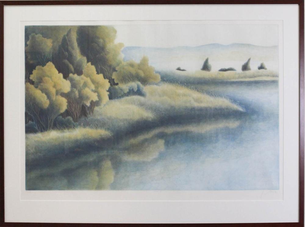 Nicolette Jelen comparable auction result: nicolette jelen oregon 20th century etching h
