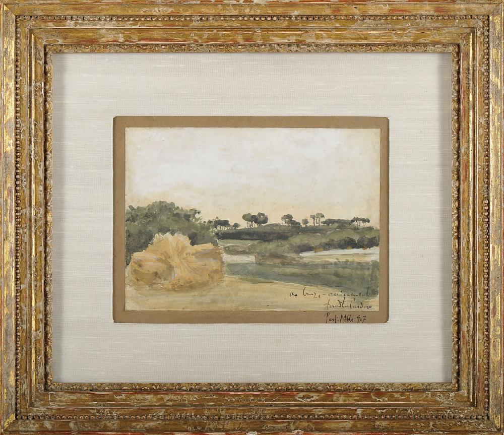 Amadeo de Souza-Cardoso comparable auction result: amadeo de souza cardoso 1887 1918 pont l abb watercolour on paper small humidity stains s
