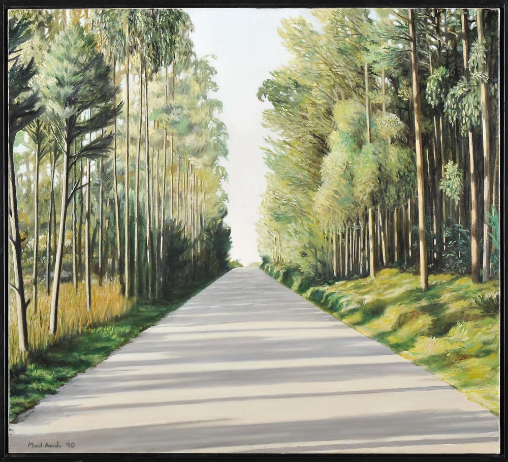 Manuel Amado comparable auction result: manuel amado 1938 2019 a estrada acrylic on canvas signed and dated 1990 notes nasoni galle