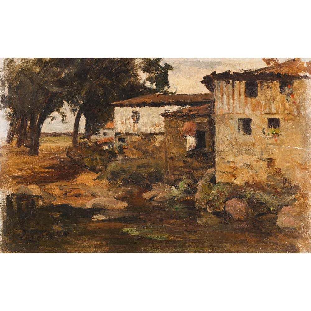 Joao Marques de Oliveira comparable auction result: landscape with houses