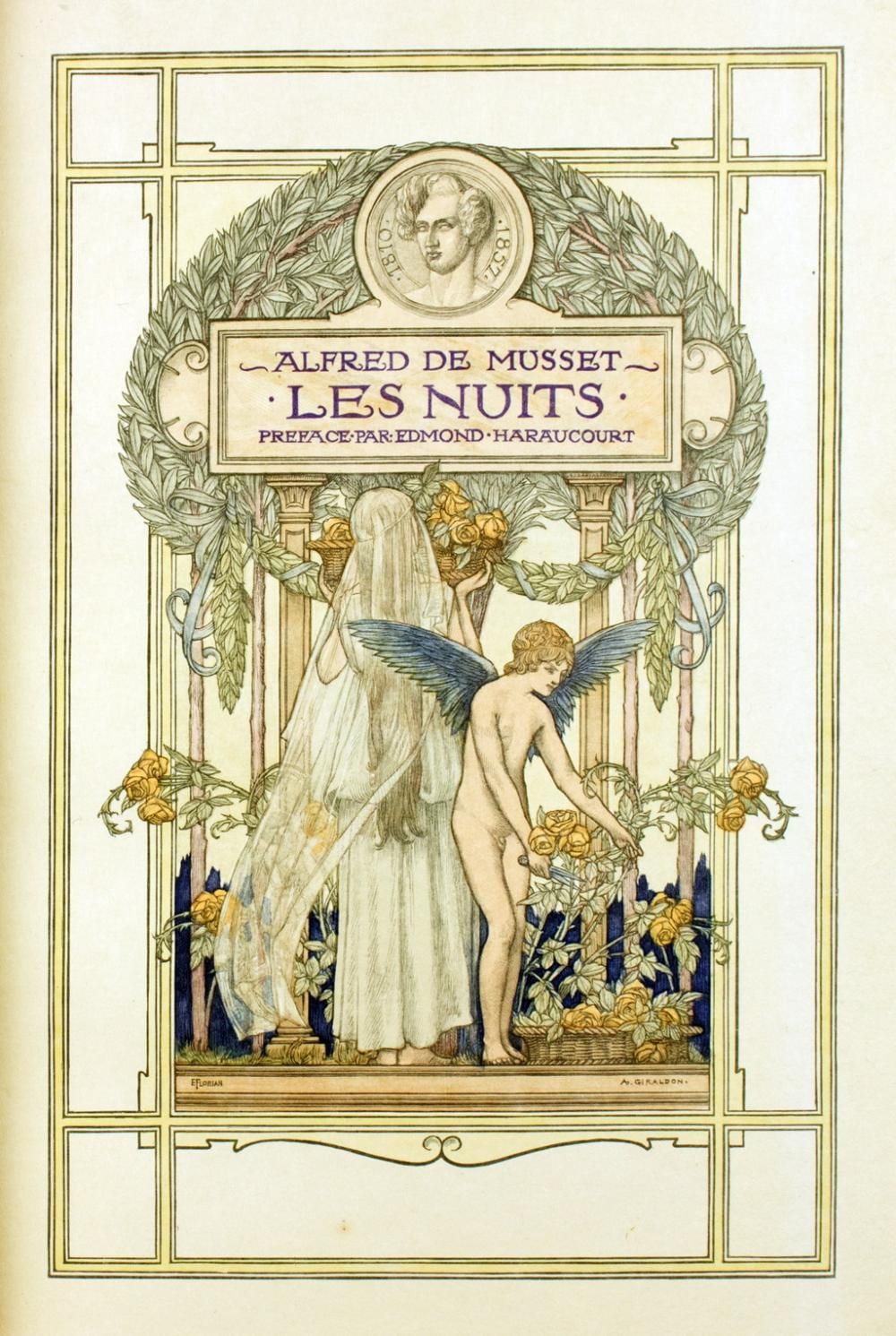 Luc Olivier Merson comparable auction result: luc olivier merson alfred de musset les nuits