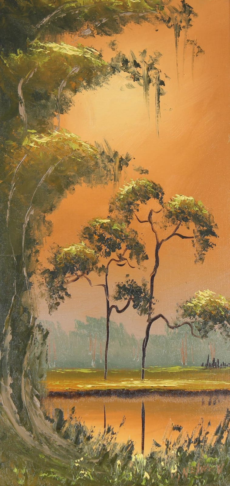 Lemuel Newton comparable auction result: lemuel newton 1950 2014 fl highwayman sunset