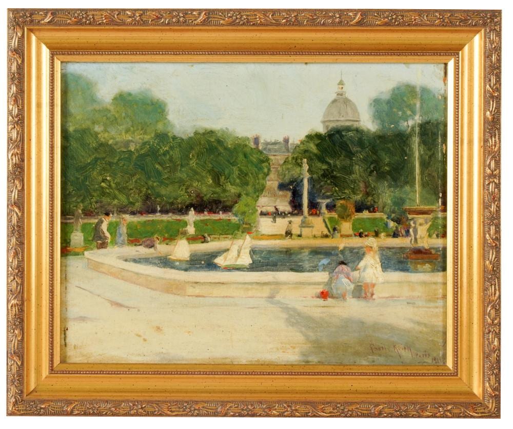 William Castle Keith comparable auction result: william castle keith 1864 1927 dans le jardin du luxembourg