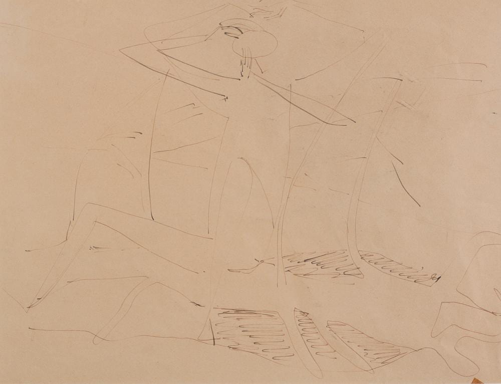 nude ink drawing by marcello mascherini · Casa d'Aste Babuino · 2022-06-09 Marcello Mascherini comparable auction result: nude ink drawing by marcello mascherini