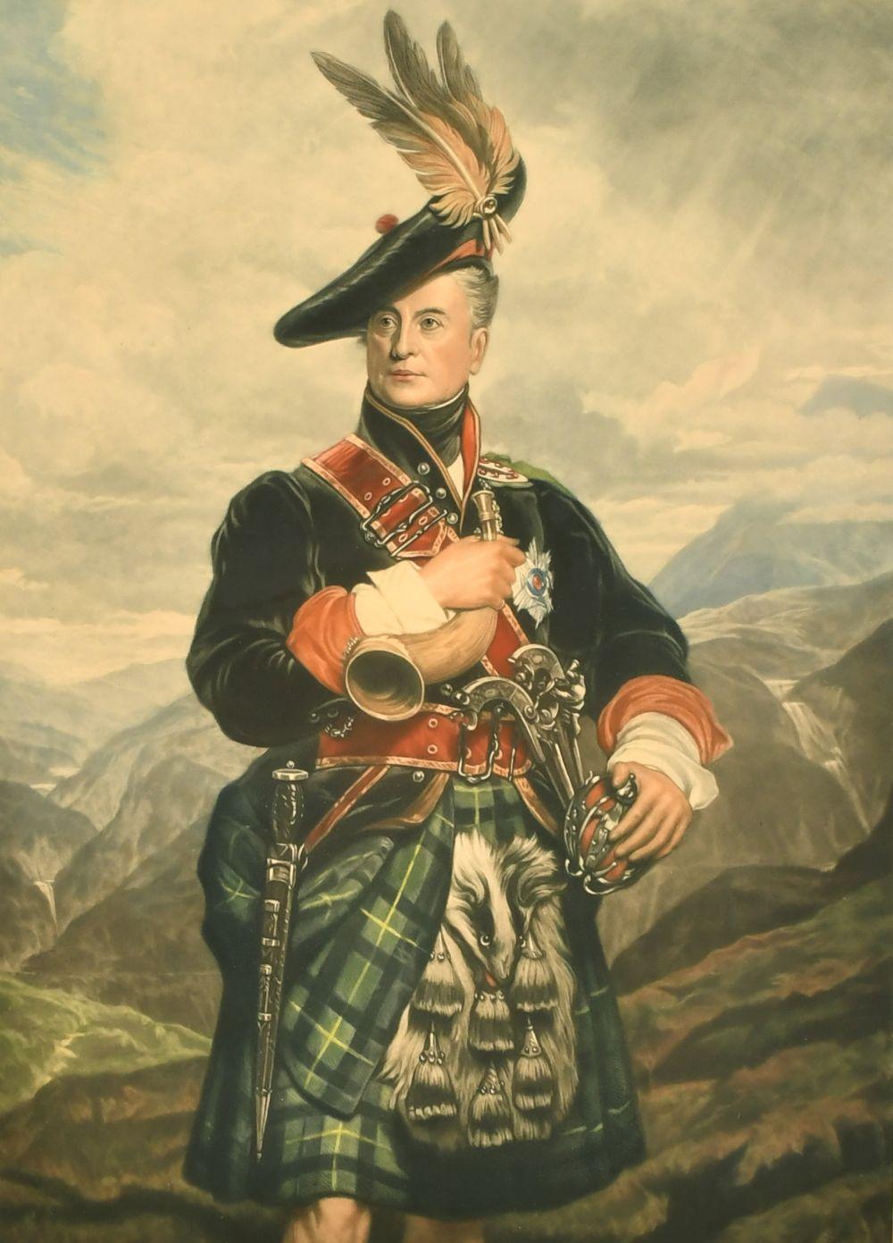 Henry Macbeth Raeburn comparable auction result: henry macbeth raeburn 1860 1947 after g sander the cock of the north mezzotint signed in pencil 25 x
