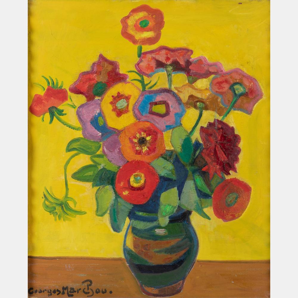Georges Marchou comparable auction result: georges marchou french 1898 1984 vase of flowers