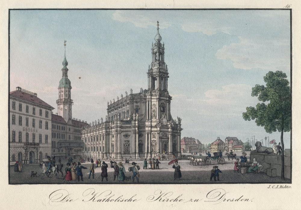 johann carl august richter die katholische kirche zu dresden um 1830 · Schmidt Kunstauktionen Dresden OHG · 2022-06-18 Johann Carl August Richter comparable auction result: johann carl august richter die katholische kirche zu dresden um 1830