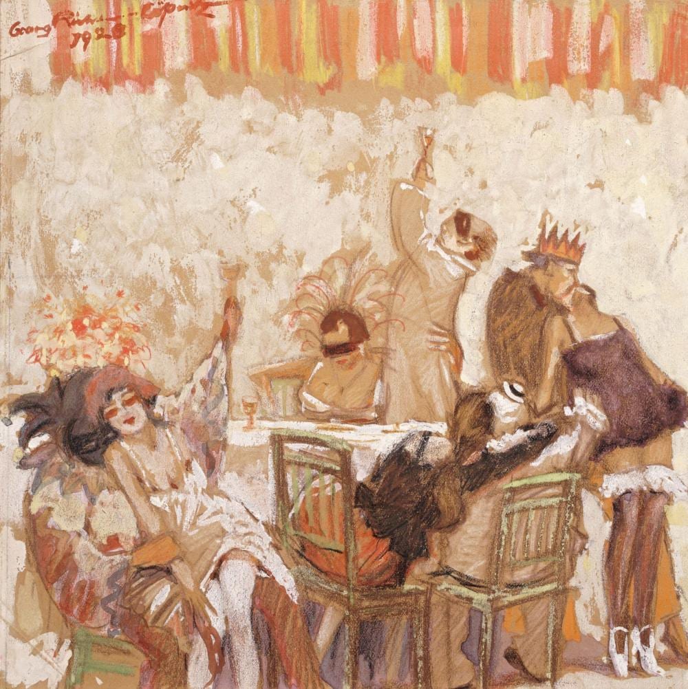 georg richter l nitz gauklerfest gesellschaft bei tisch 1928 · Schmidt Kunstauktionen Dresden OHG · 2022-06-18 Georg Richter-Lößnitz comparable auction result: georg richter l nitz gauklerfest gesellschaft bei tisch 1928