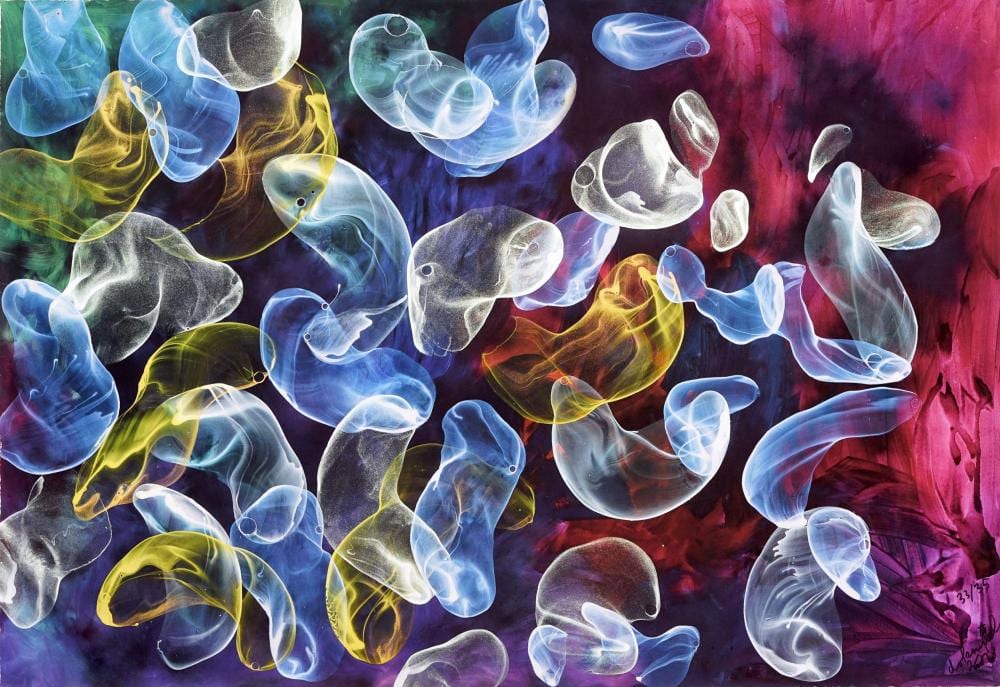 Jirí Georg Dokoupil comparable auction result: jir georg dokoupil opoku bubbles 2018