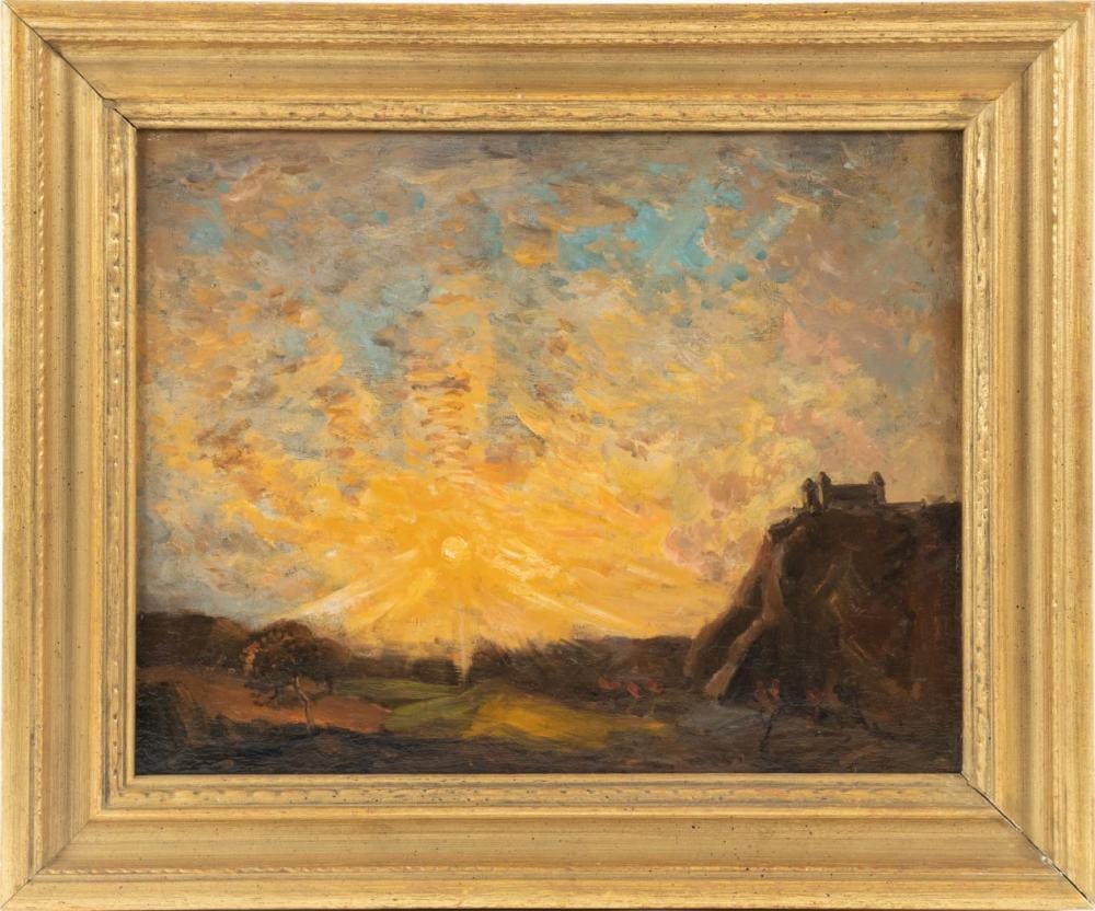 C. Harry Allis comparable auction result: c harry allis american 1870 1938 oil on wood panel h 12 25 w 15 75 normandy sunset