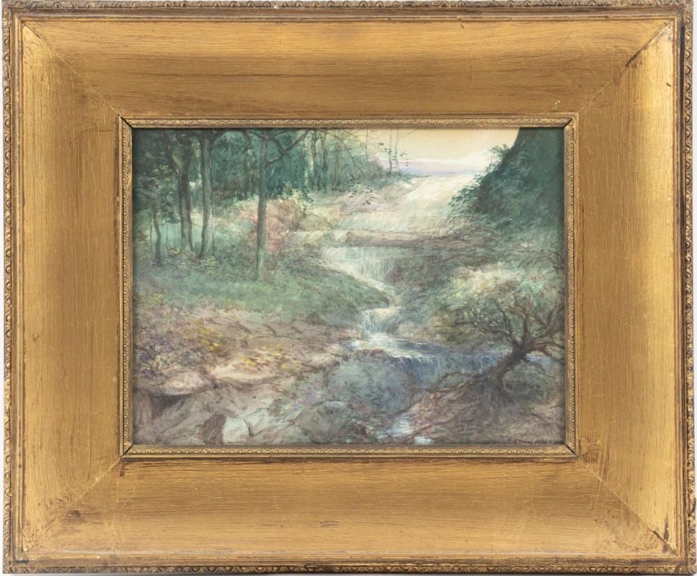 C. Harry Allis comparable auction result: c harry allis american 1870 1938 watercolor 1900 h 9 75 w 11 75 waterfalls in the forest