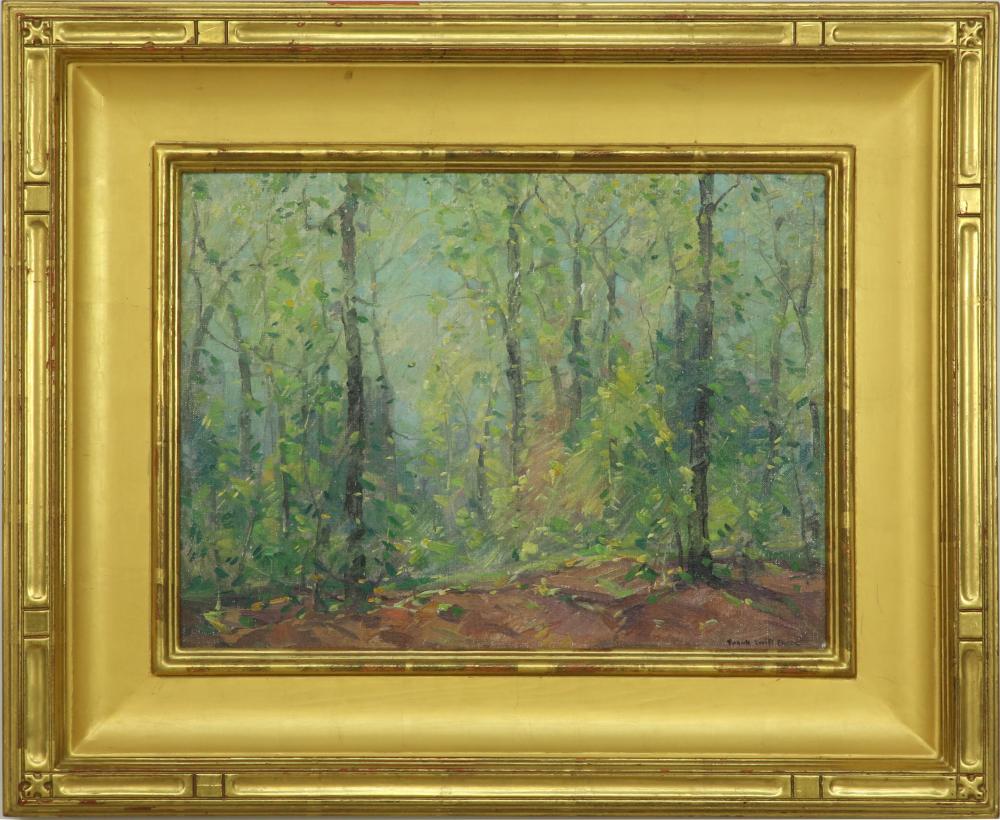 Frank Swift Chase comparable auction result: frank swift chase oil on artist board spring woods