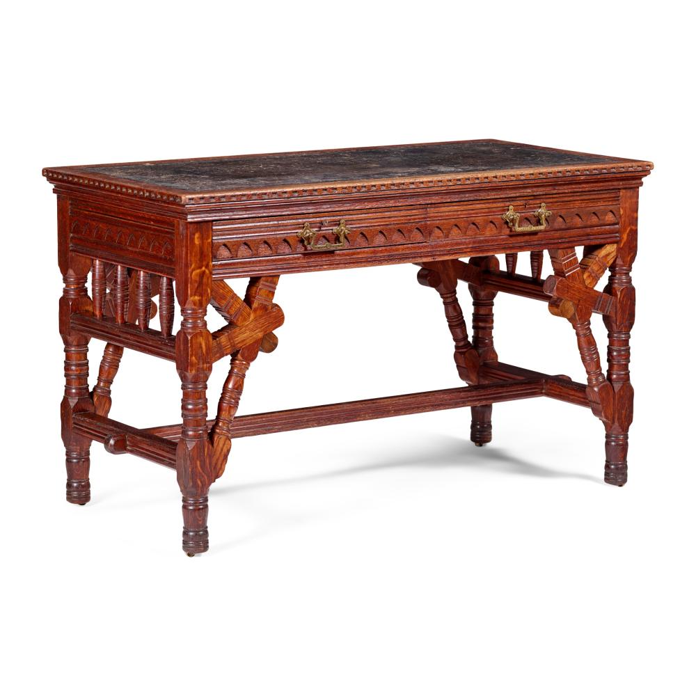 Alfred Waterhouse comparable auction result: alfred waterhouse 1830 1905 attributed designer writing desk circa 1870