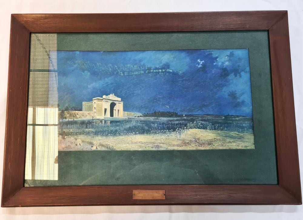Will Longstaff comparable auction result: ww1 australian menin gate at midnight framed print by will longstaff
