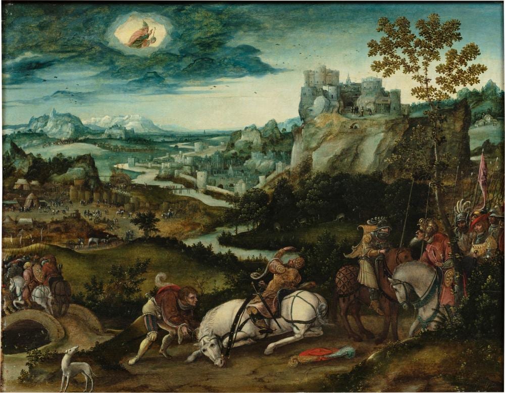 the conversion of paul the apostle la conversion de saint paul · Sotheby's · 2022-06-14 Lucas Gassel comparable auction result: the conversion of paul the apostle la conversion de saint paul