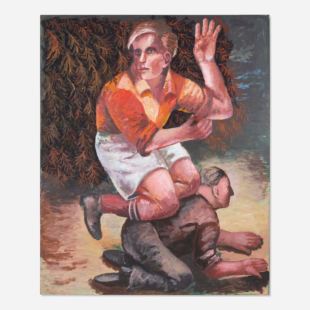 steven campbell the rugby player · Rago Arts and Auction Center · 2022-06-15 Steven Campbell comparable auction result: steven campbell the rugby player