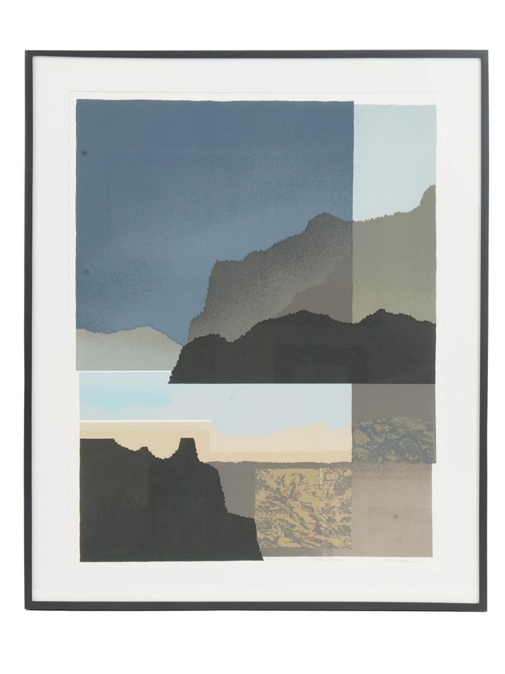 Arnold Hoffman JR comparable auction result: abstract american silkscreen by arnold hoffman jr