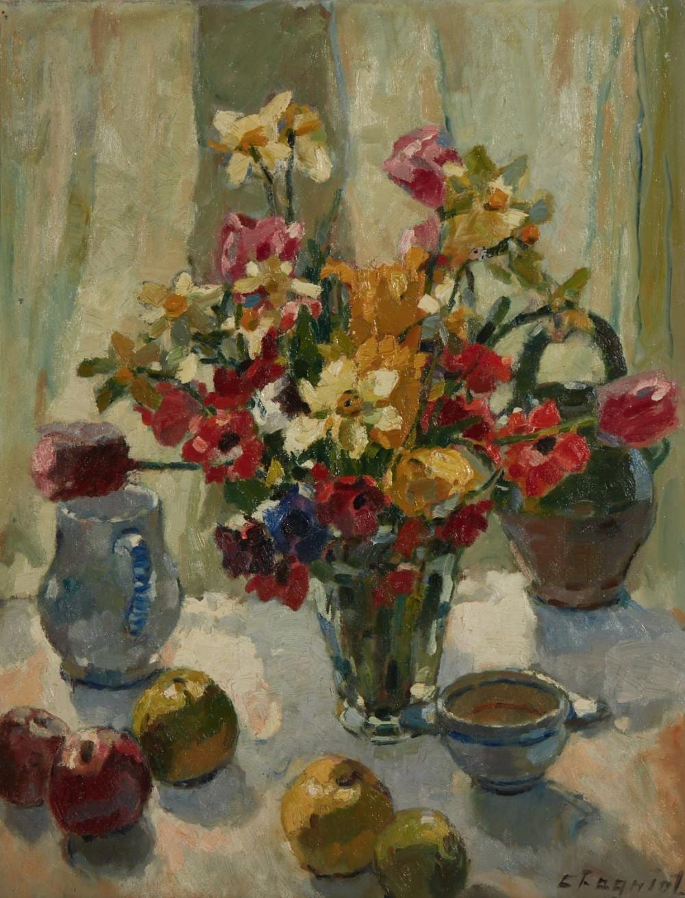Alfred Chagniot comparable auction result: alfred chagniot french 1905 1991 still life with bouquet of flowers oil on canvas 26 x 20in 66 x 51cm