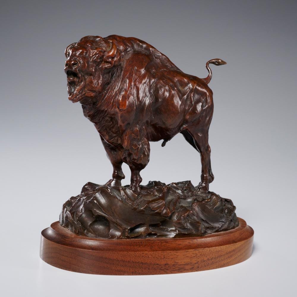 Richard Loffler comparable auction result: richard loffler bronze wildlife sculpture 1999