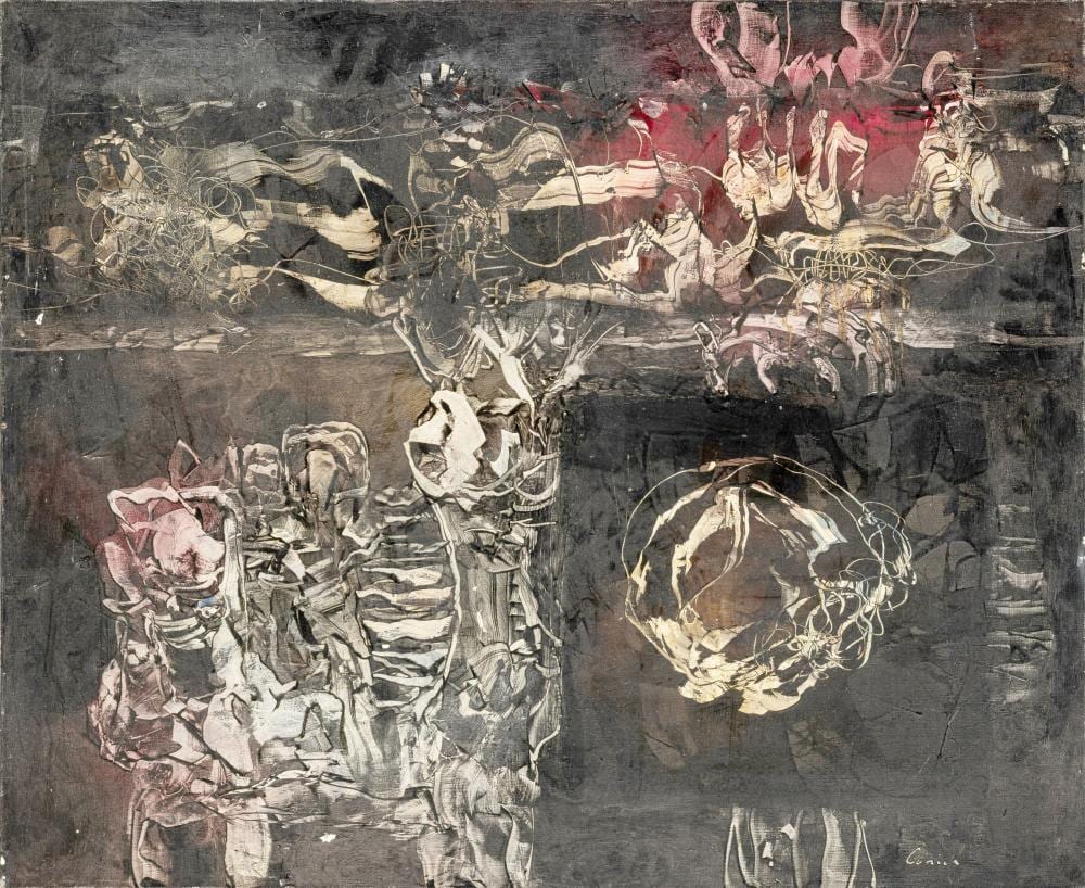 Alfred Lenica comparable auction result: alfred lenica 1899 1977 composition huile sur toile sign e 81x99 5 cm
