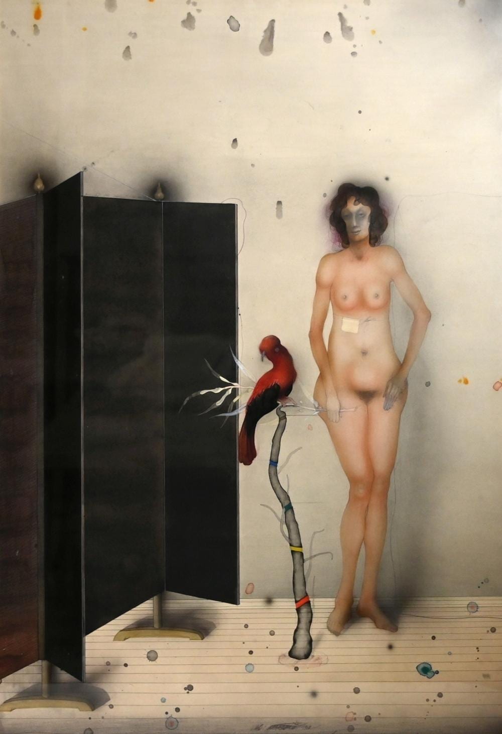 Vladimír Gazovic comparable auction result: gasovic frau mit vogel