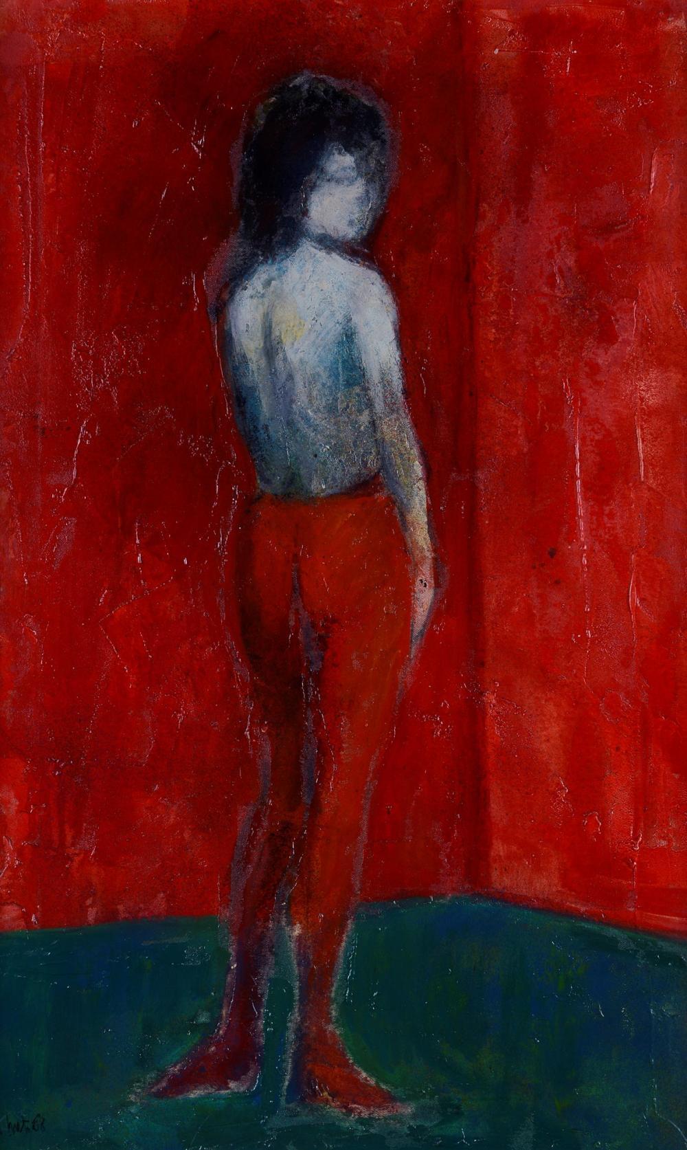 Mario Nuti comparable auction result: mario nuti firenze 1923 ragazza di spalle 1968