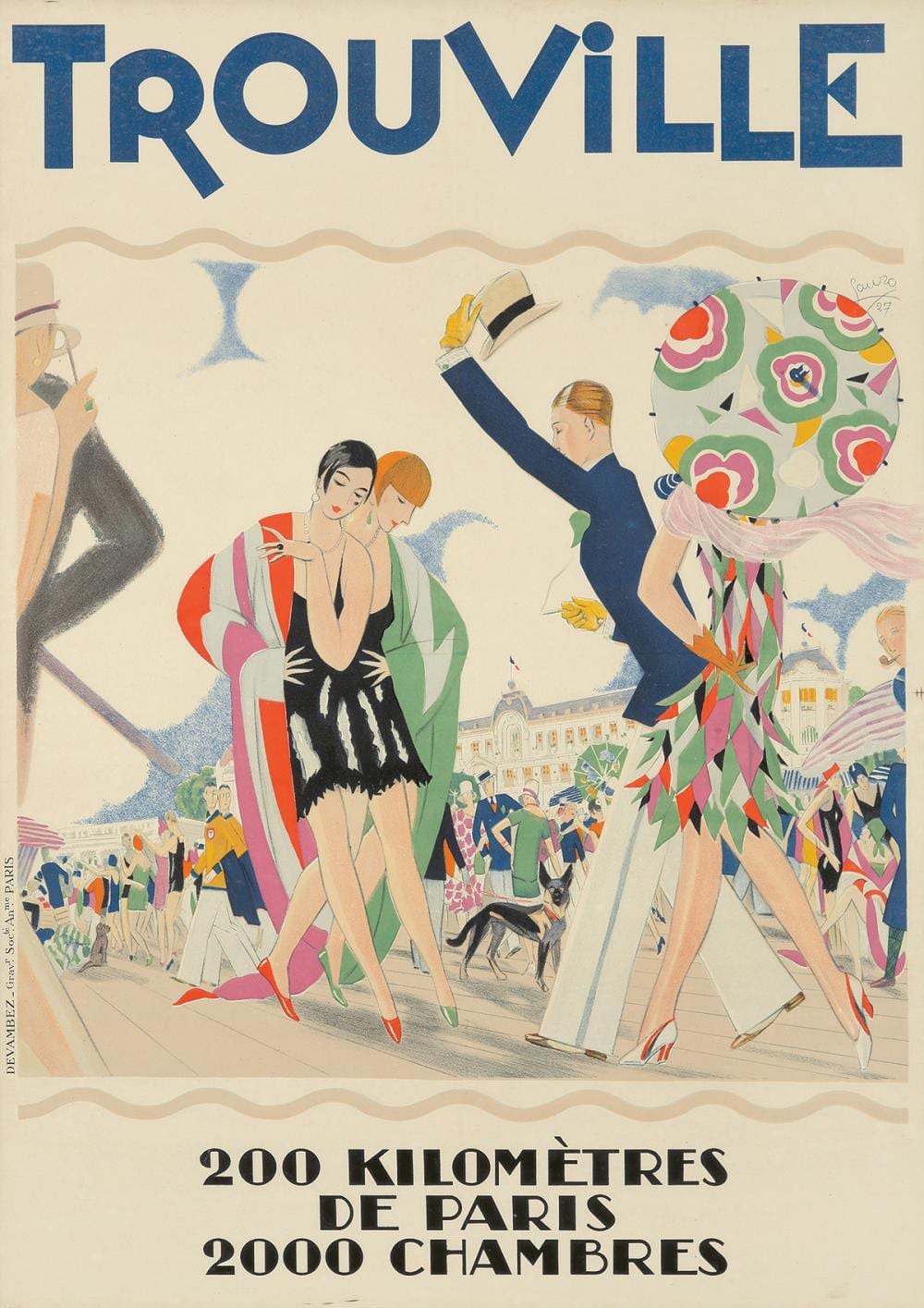 trouville 1927 · Poster Auctions International Inc · 2022-07-12 Maurice Lauro comparable auction result: trouville 1927