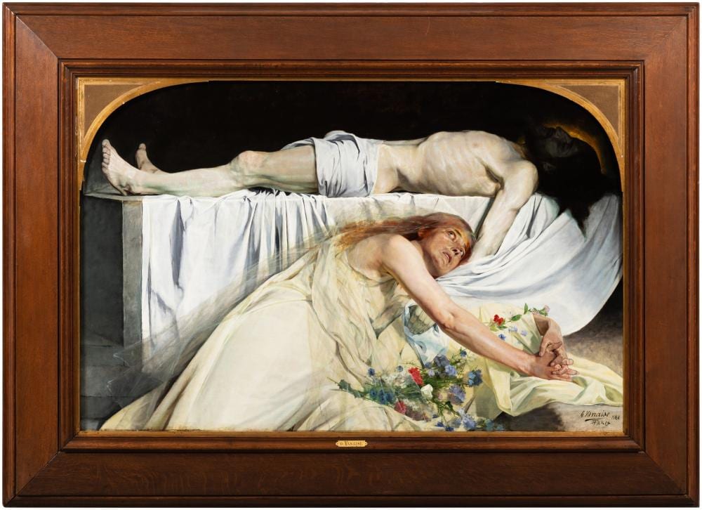 Gustave Antoine Marie Vanaise comparable auction result: magdalene in christ s tomb madeleine au tombeau du christ